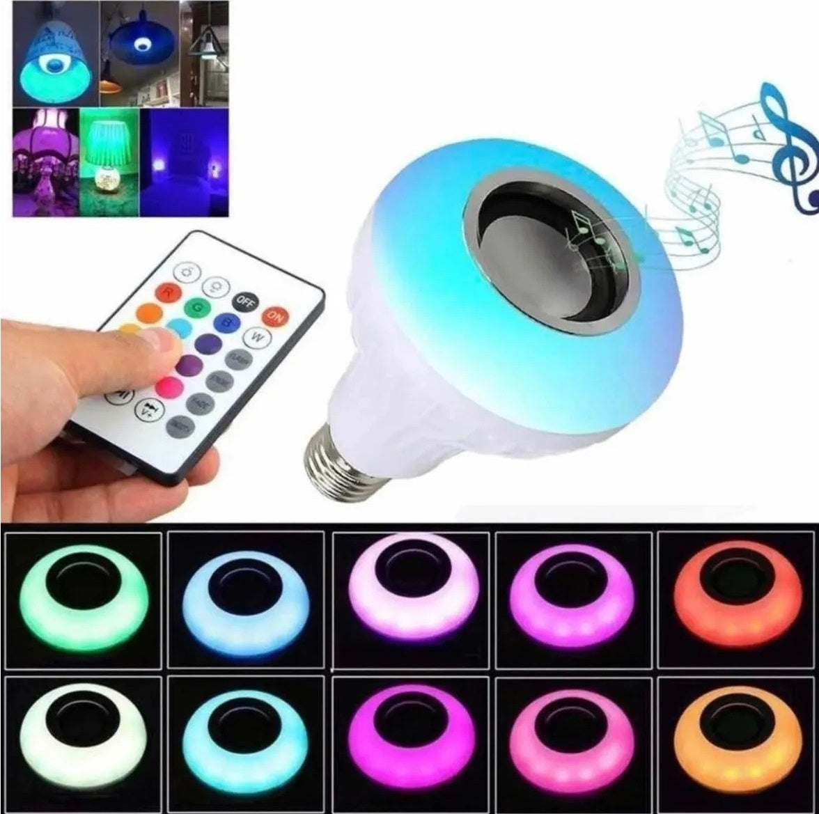 ColorLight® - Bombillo Led con Parlante Bluetooth RGB