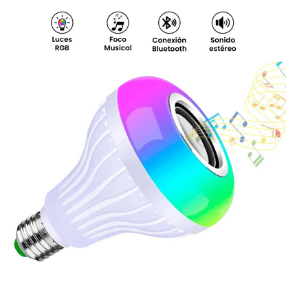 ColorLight® - Bombillo Led con Parlante Bluetooth RGB