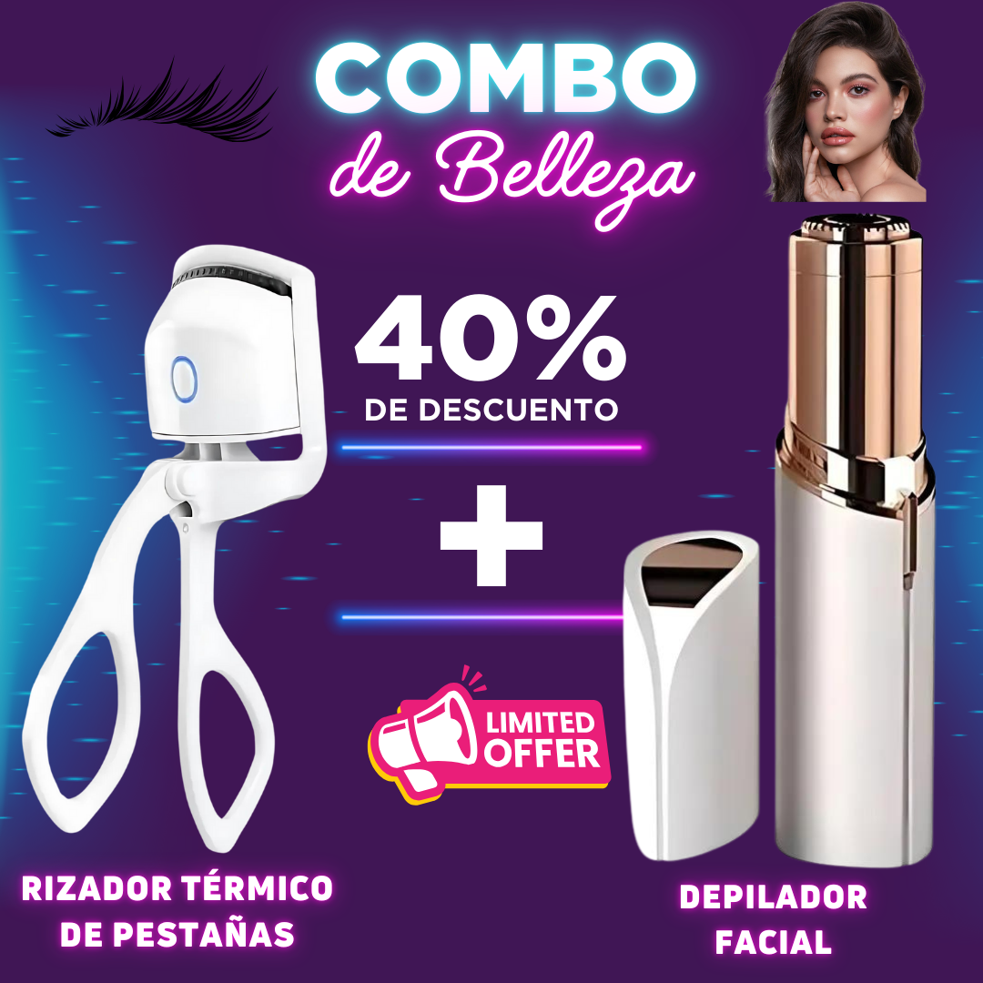 Encrespador Termico de Pestañas + Depiladora Facial