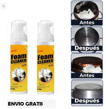 FoamCleaner® - Espuma Limpiadora Multiusos - 2 UNIDADES POR PRECIO ESPECIAL