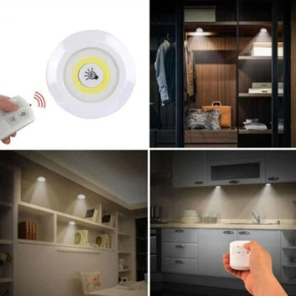 LumiFree® - Set de 3 luces LED Inalambricas + Control remoto